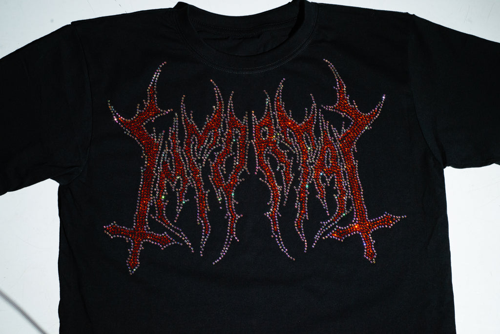 IMMORTAL HEAVYGLOOM CRYSTALS ORANGE BURST SHIRT
