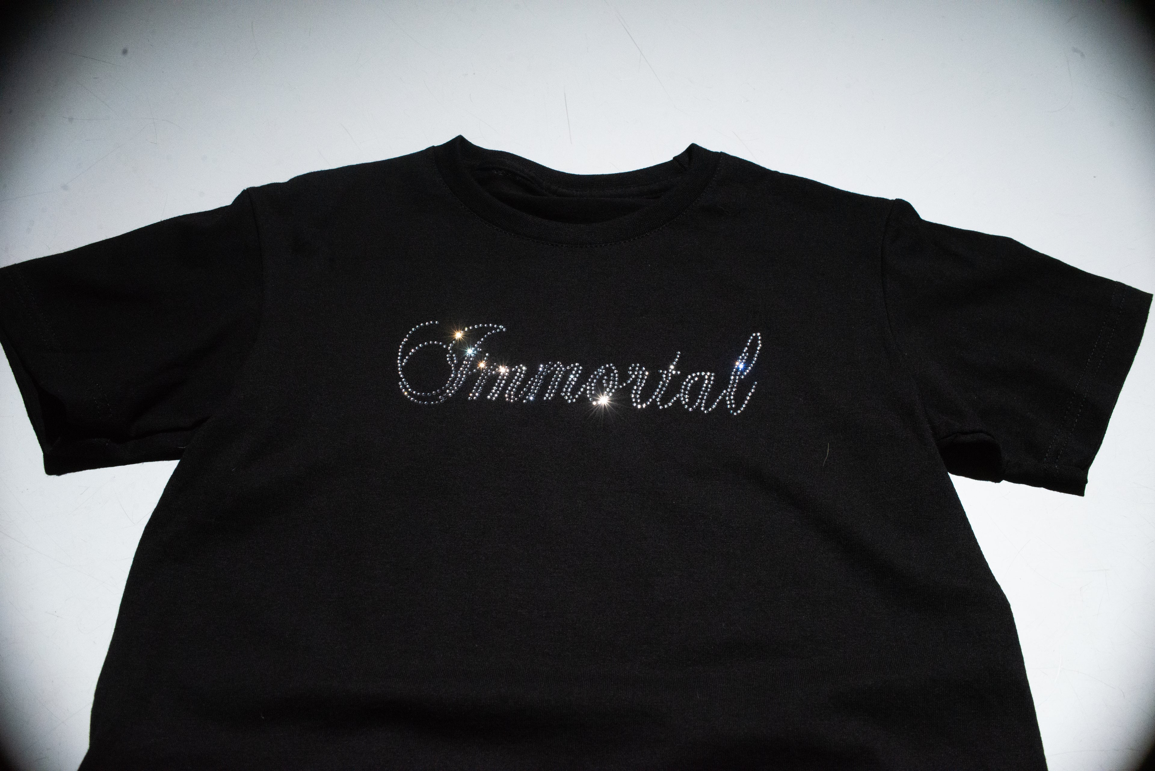 CRYSTAL ESSENTIALS BABY TEE