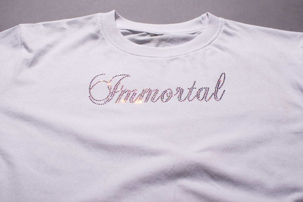 CRYSTAL ESSENTIALS BABY TEE