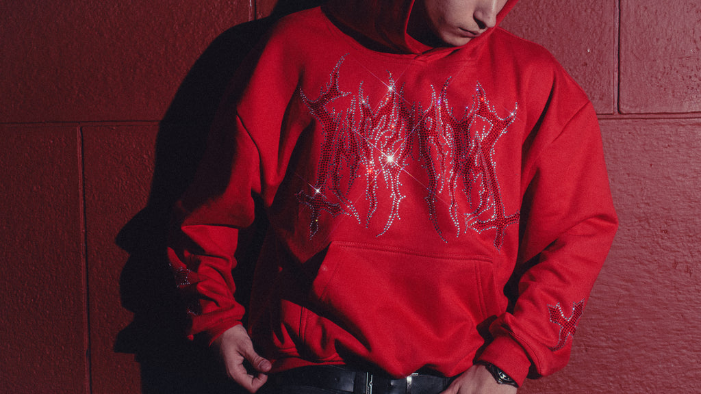 HEAVYGLOOM BOXY HOODIE RED