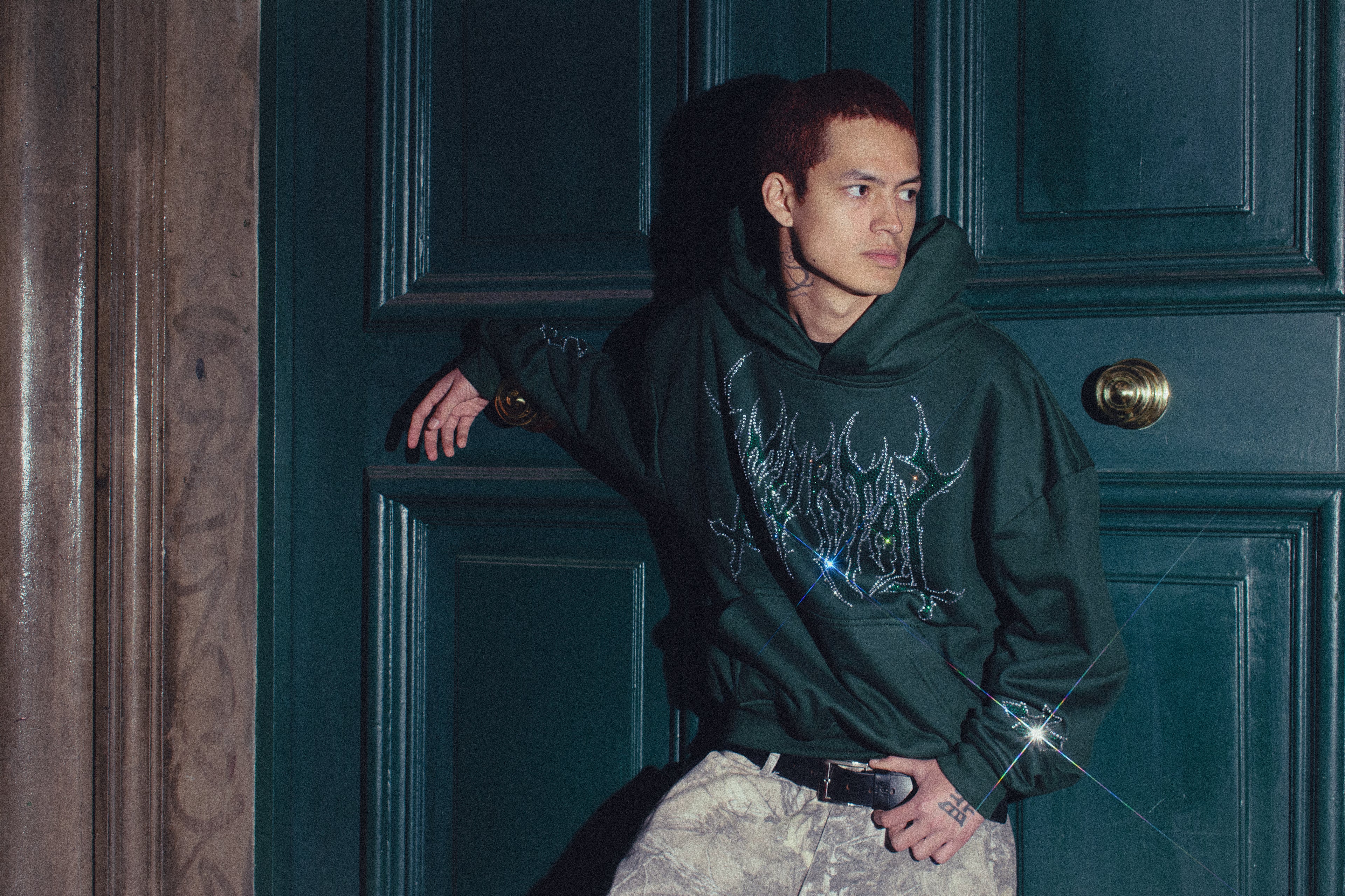 HEAVYGLOOM BOXY HOODIE GREEN