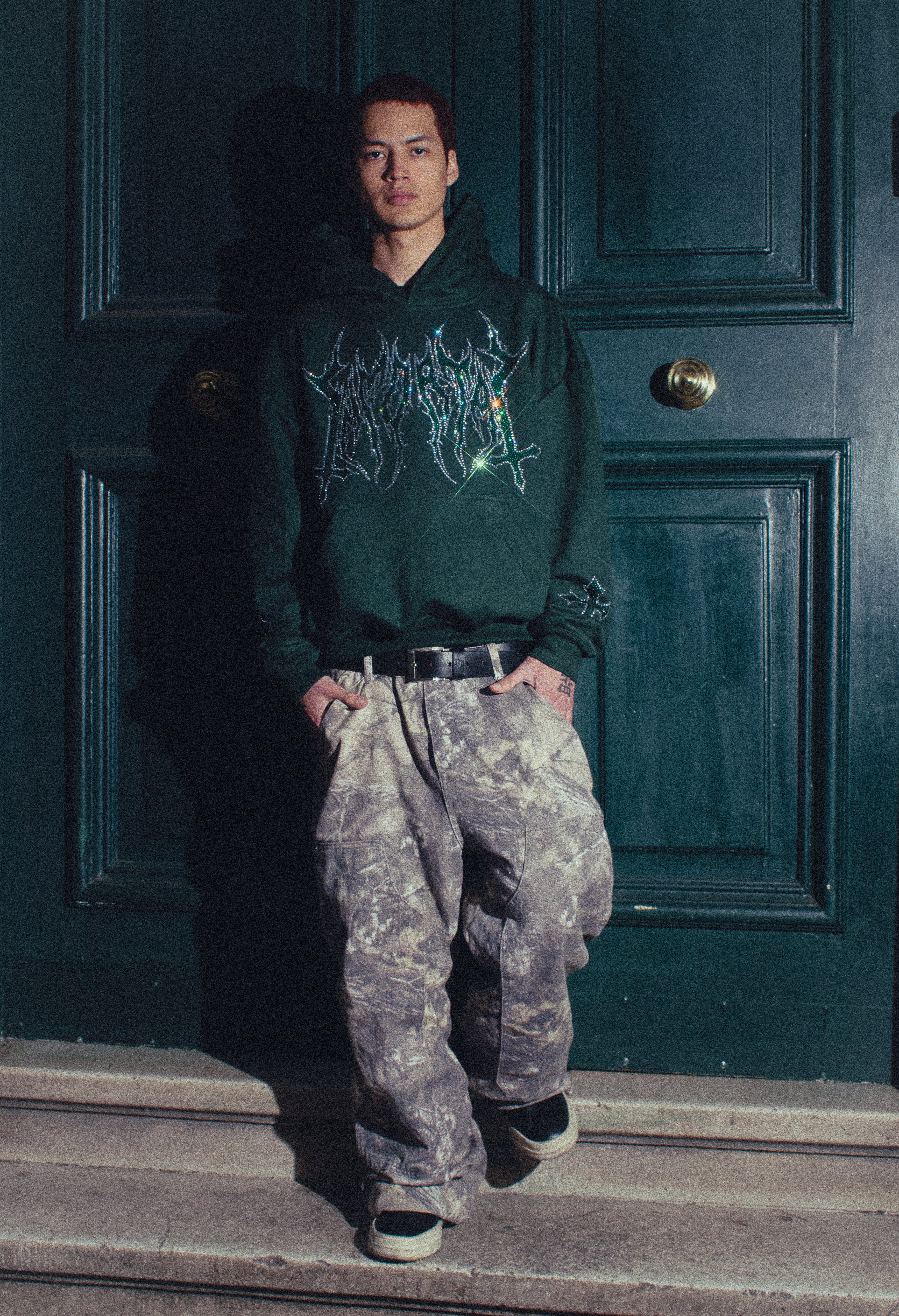 HEAVYGLOOM BOXY HOODIE GREEN