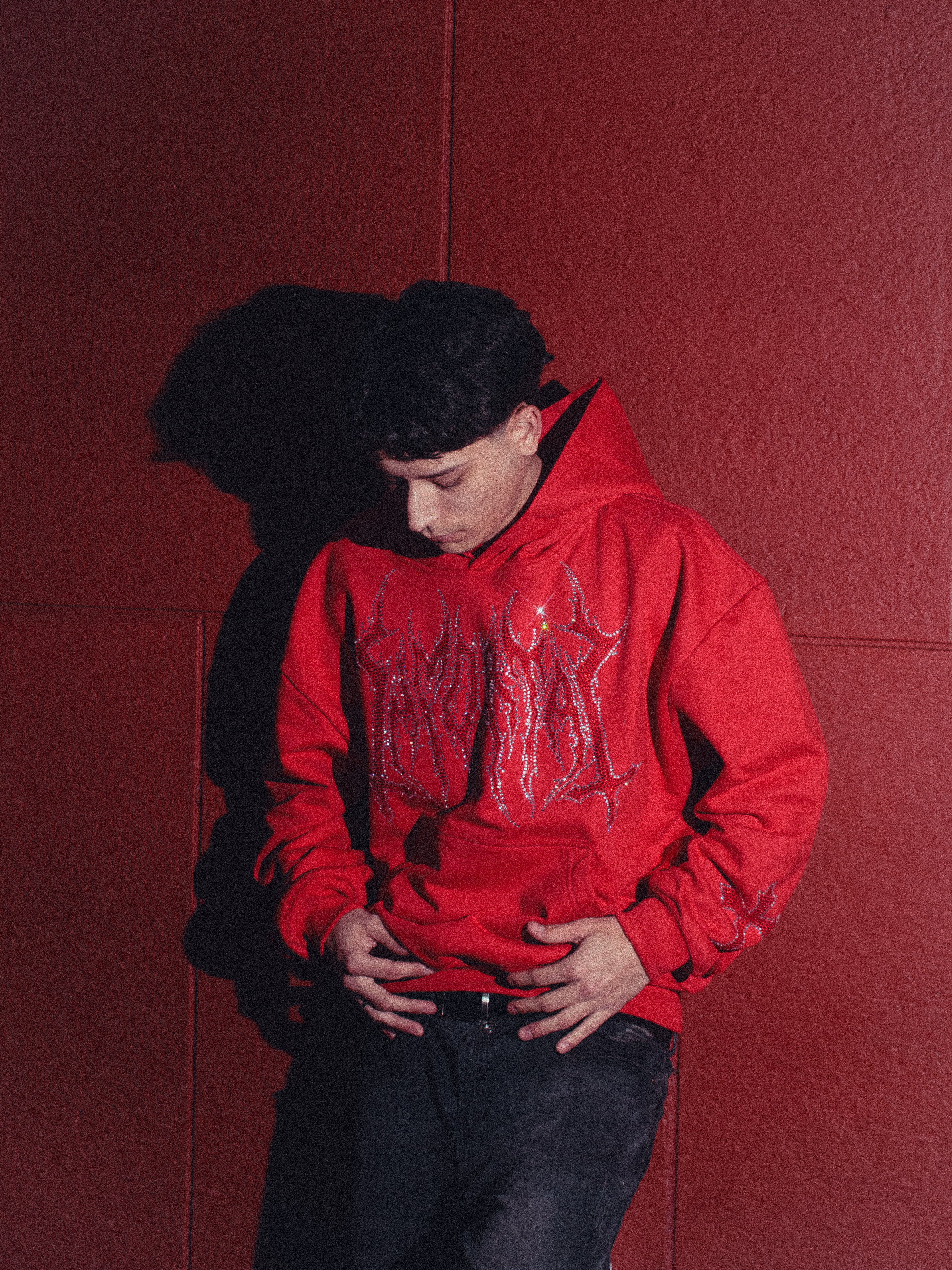 HEAVYGLOOM BOXY HOODIE RED