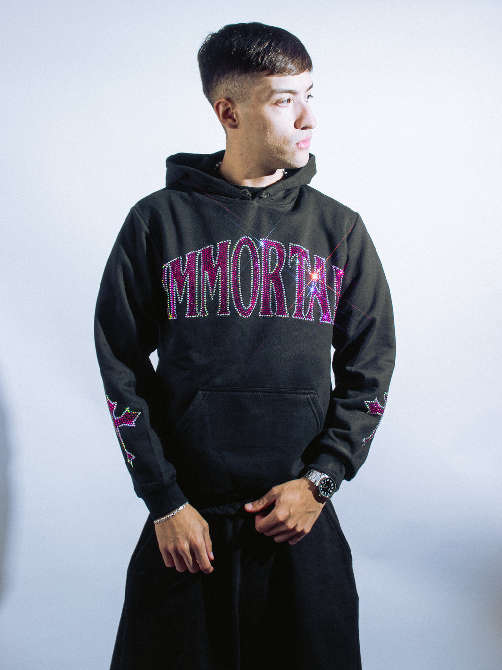 CRYSTALS COTTONCANDY HOODIE / ZIP