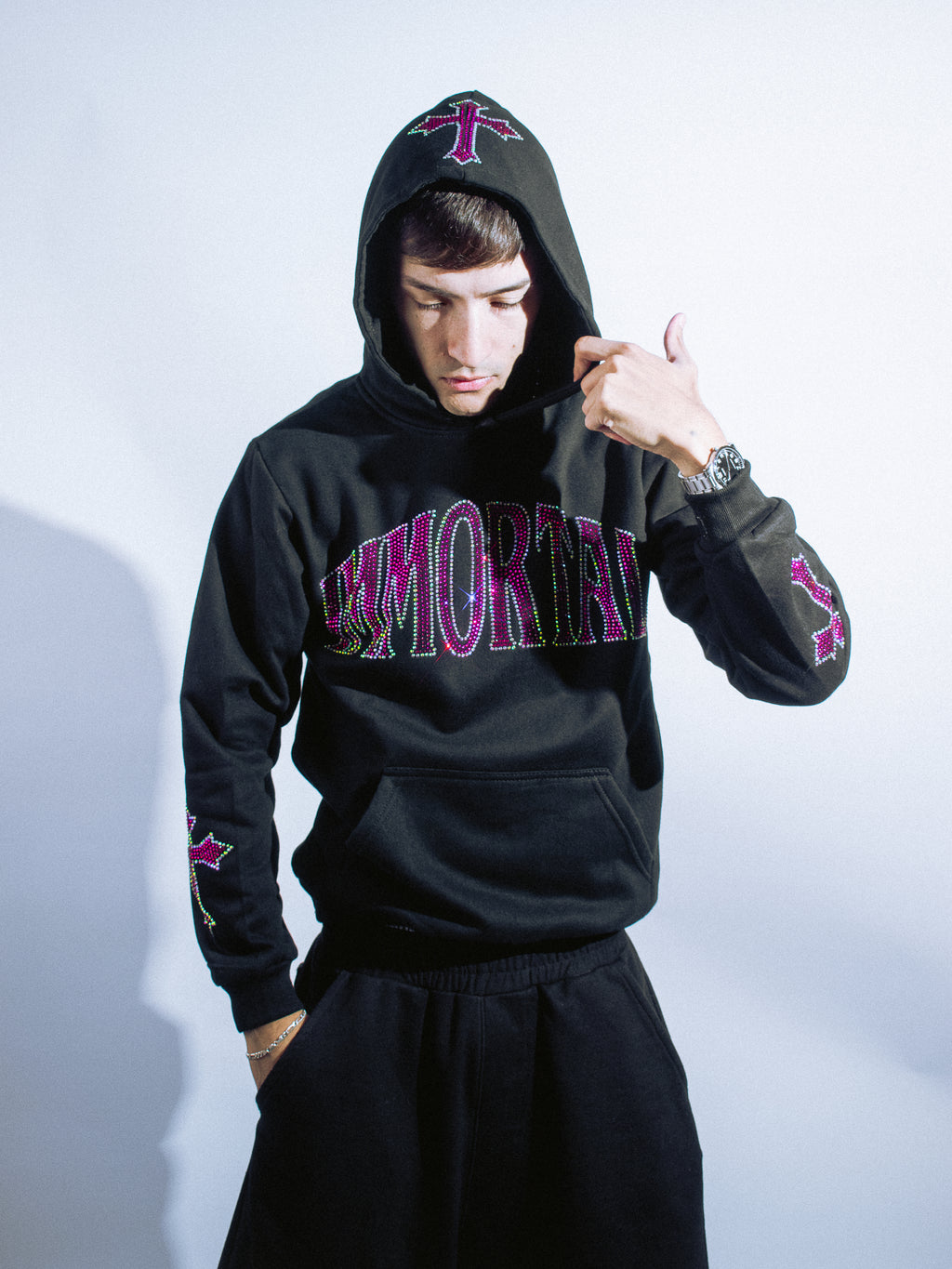 CRYSTALS COTTONCANDY HOODIE / ZIP