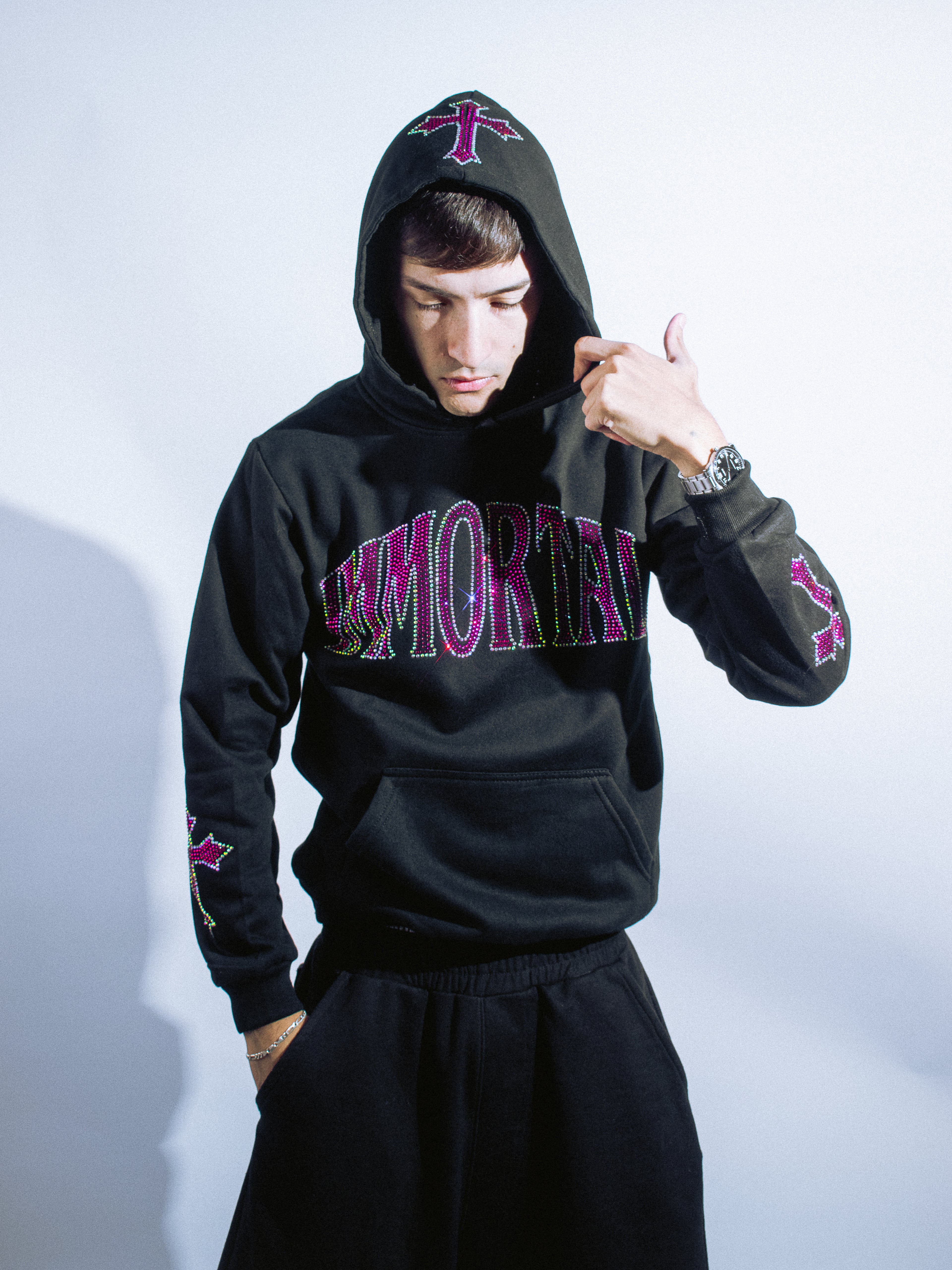 CRYSTALS COTTONCANDY HOODIE / ZIP