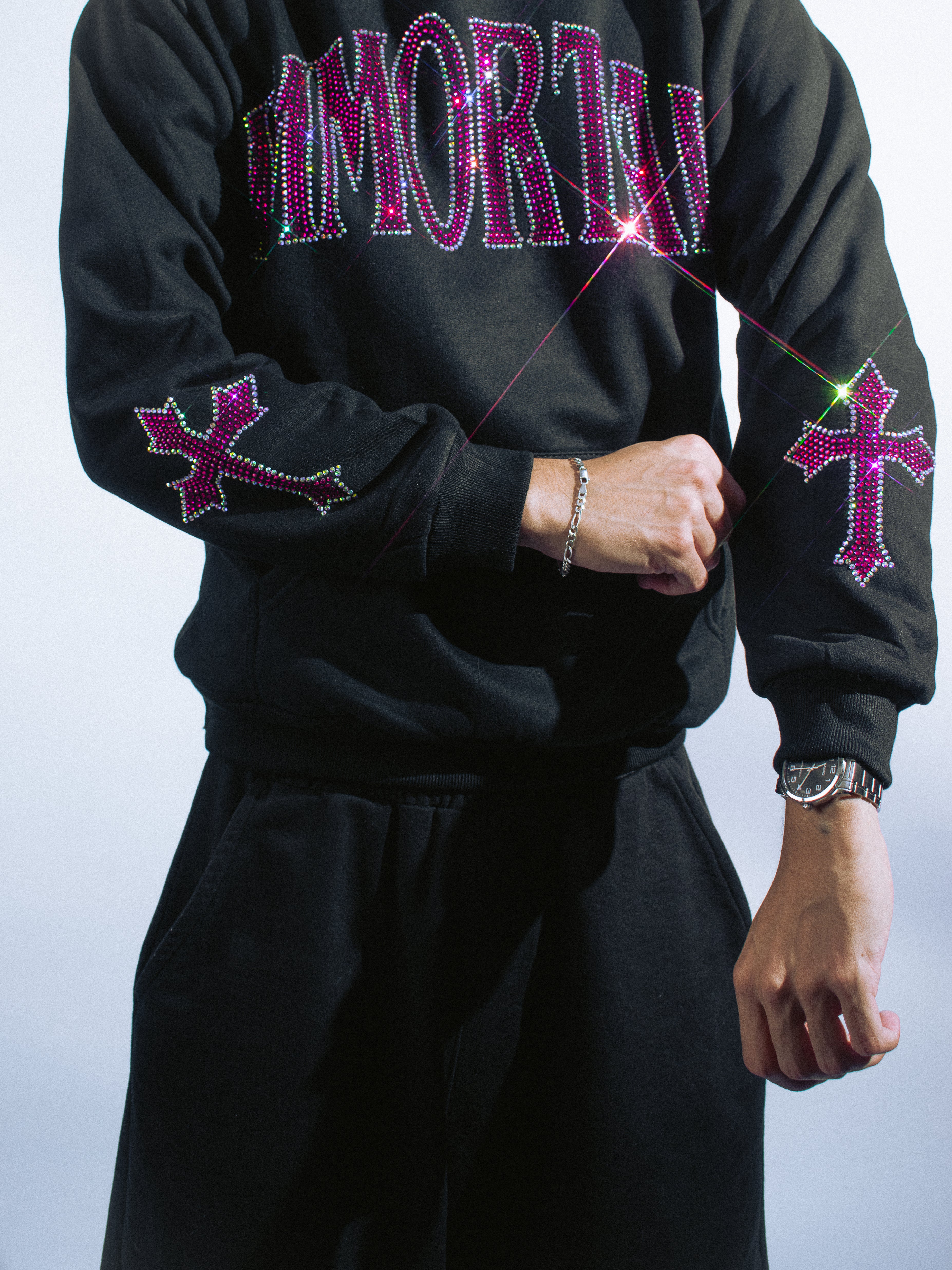 CRYSTALS COTTONCANDY HOODIE / ZIP