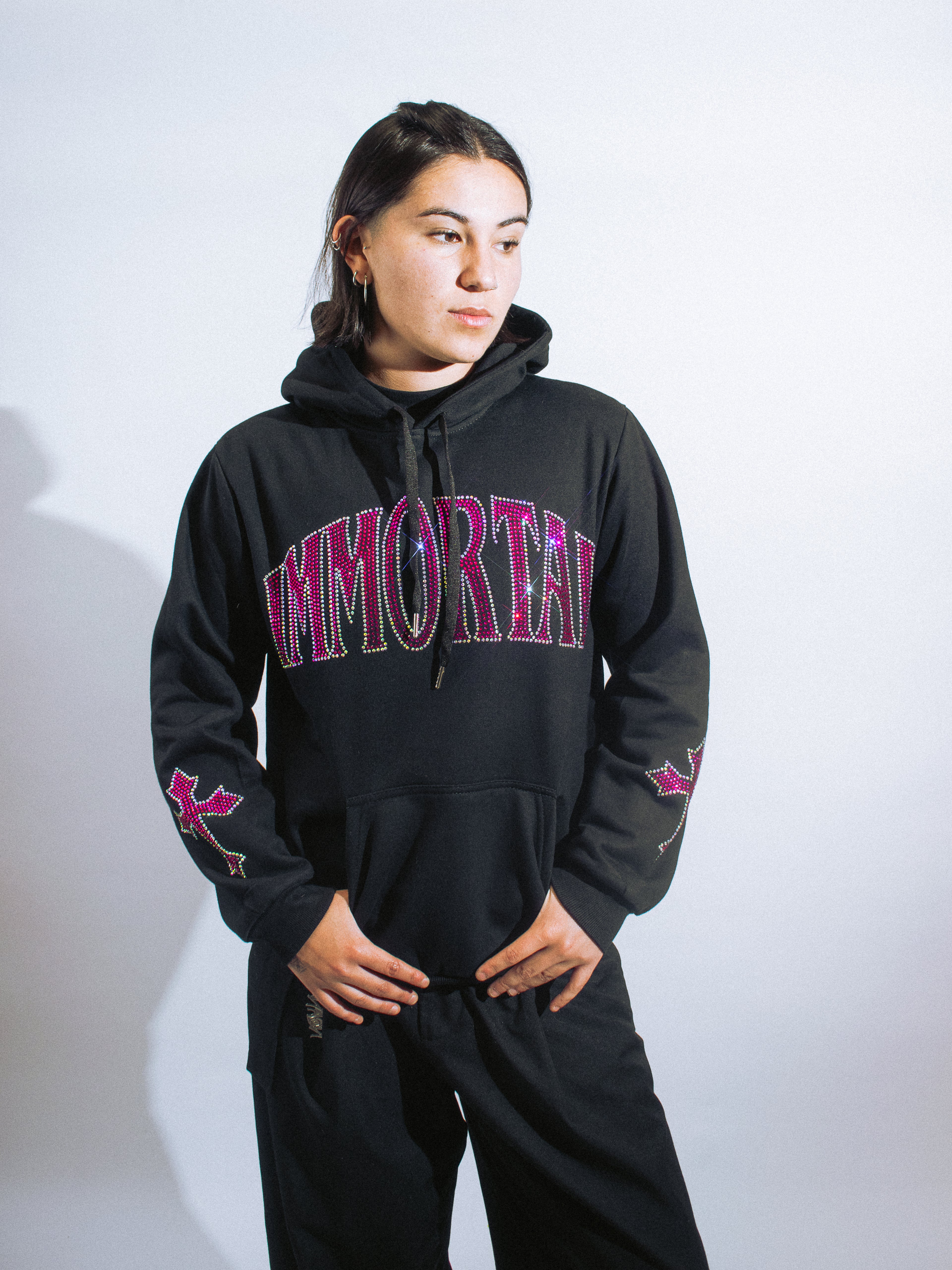 CRYSTALS COTTONCANDY HOODIE / ZIP