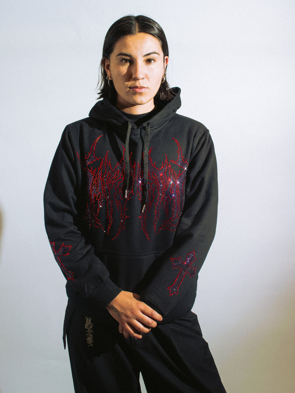 IMMORTAL CRYSTALS HEAVYGLOOM RED CODEINE HOODIE