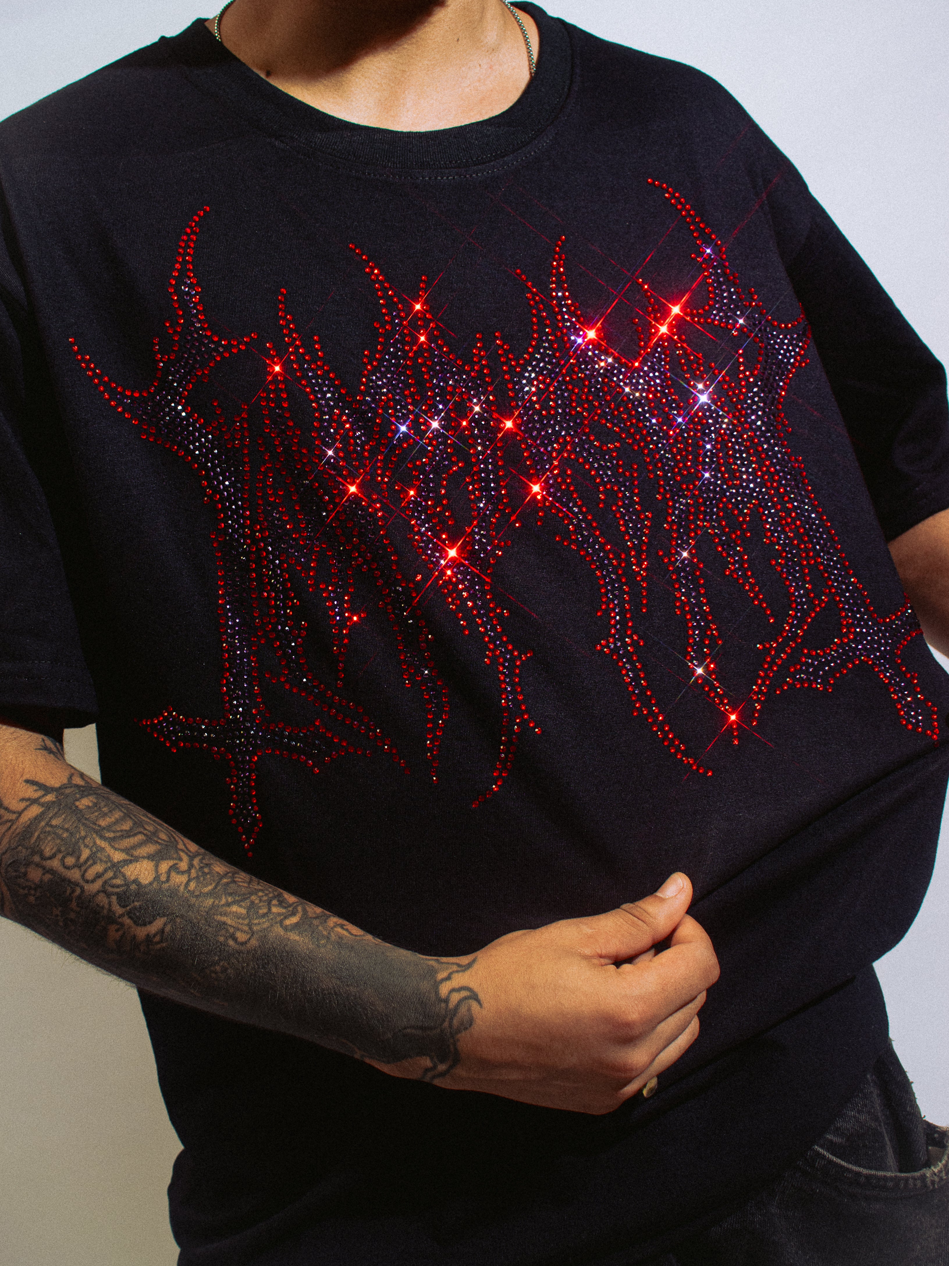 IMMORTAL HEAVYGLOOM CRYSTALS RED CODEINE SHIRT