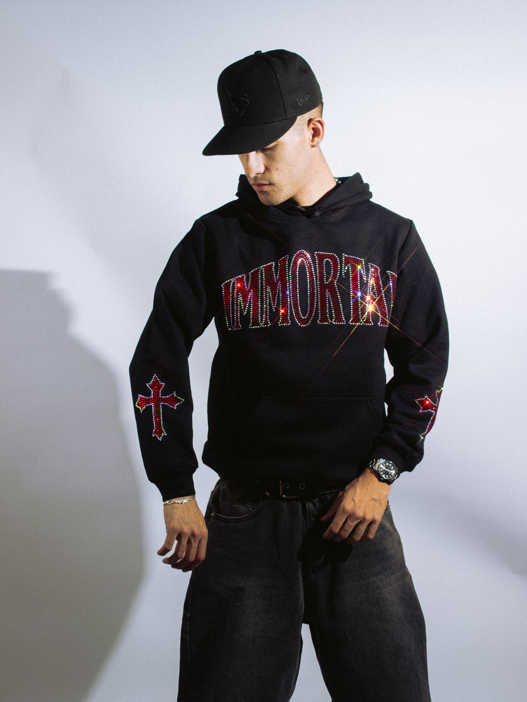 IMMORTAL CRYSTALS RUBY HOODIE