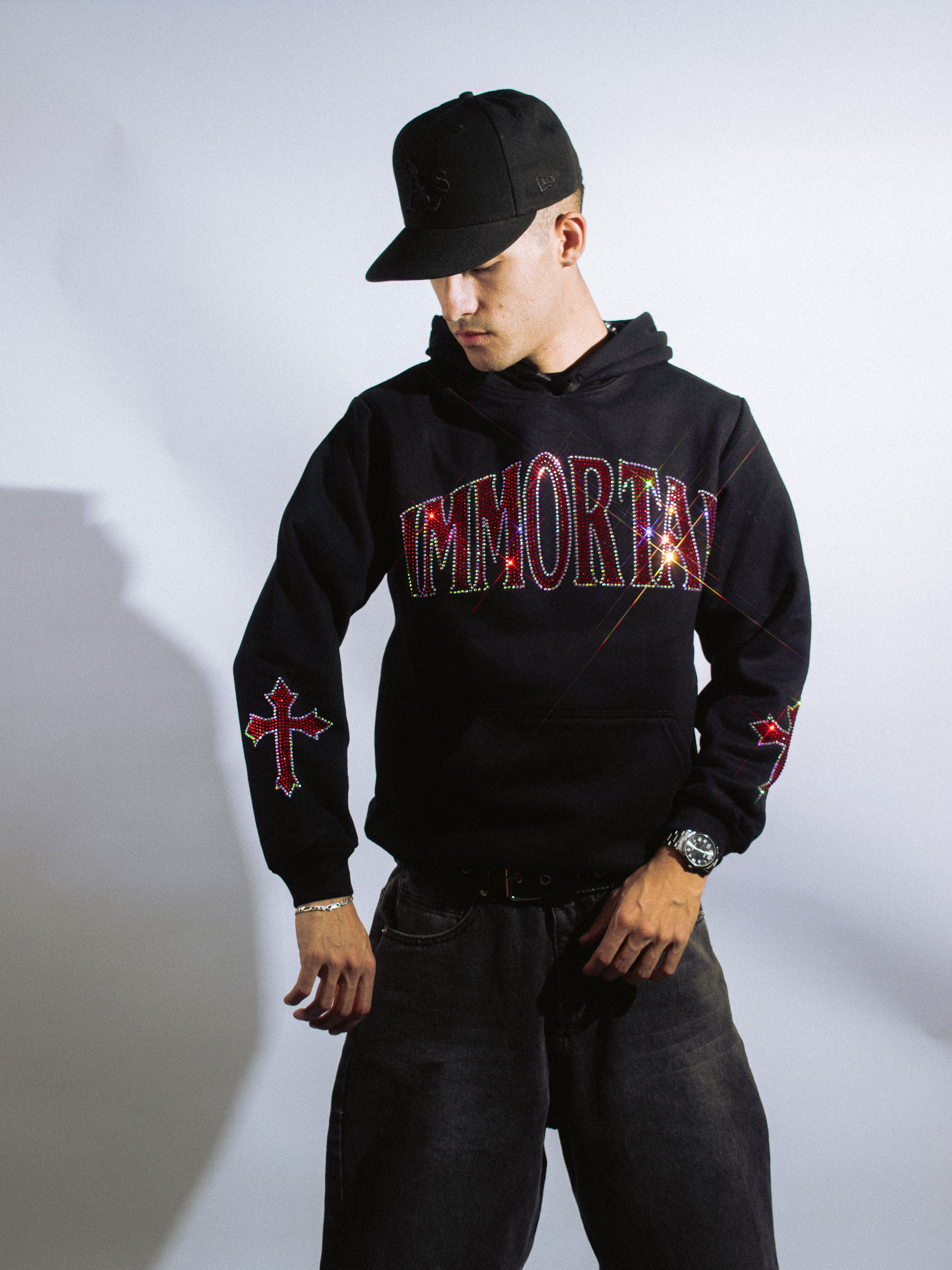 IMMORTAL CRYSTALS RUBY HOODIE