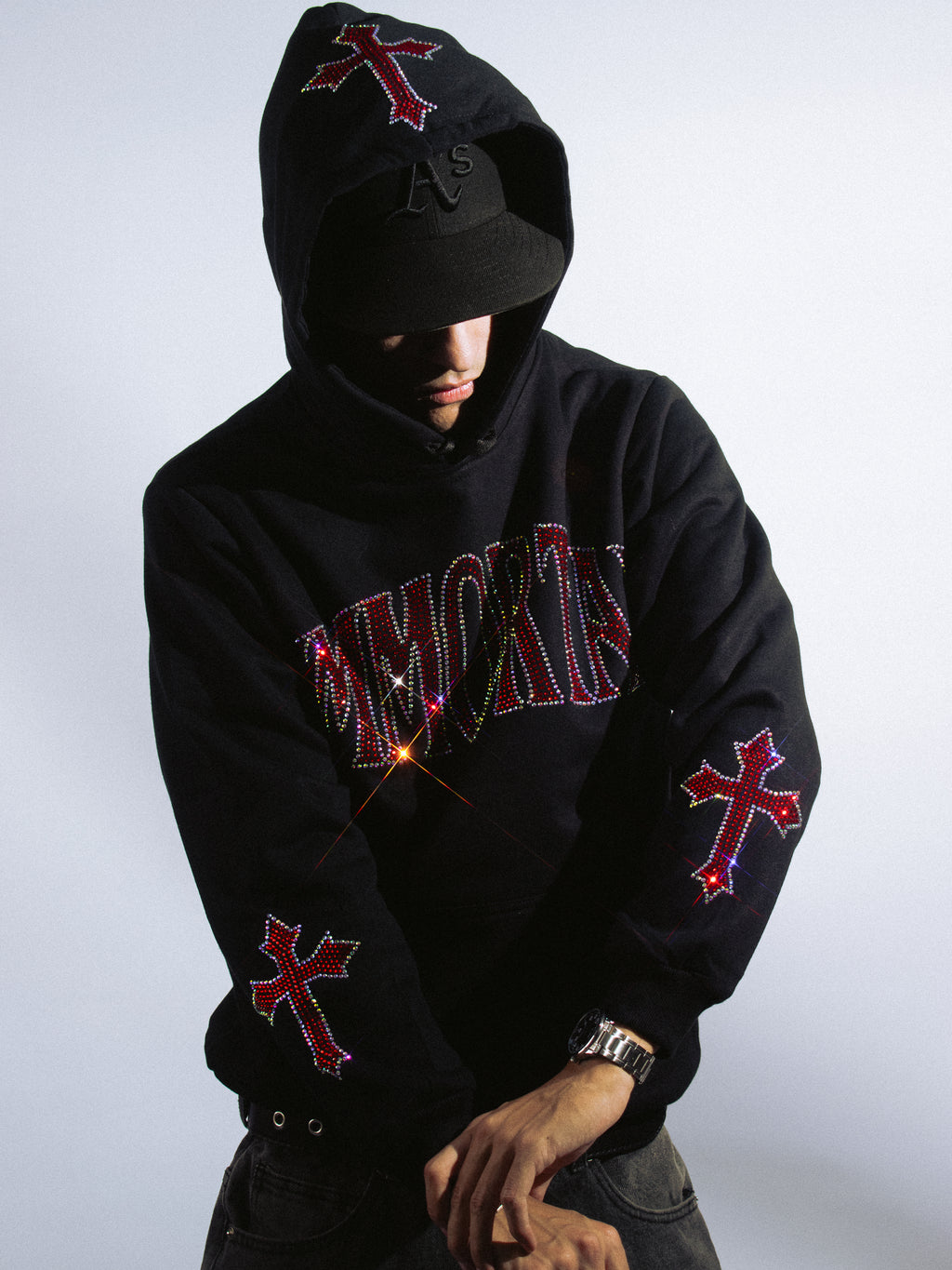 IMMORTAL CRYSTALS RUBY HOODIE