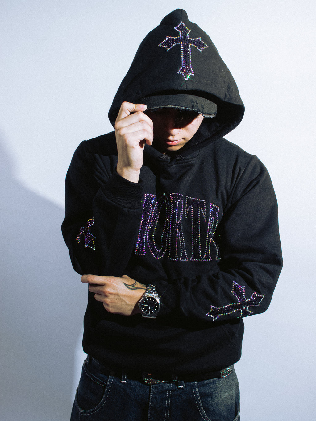 IMMORTAL CRYSTALS CODEINE PURPLE HOODIE  / ZIP