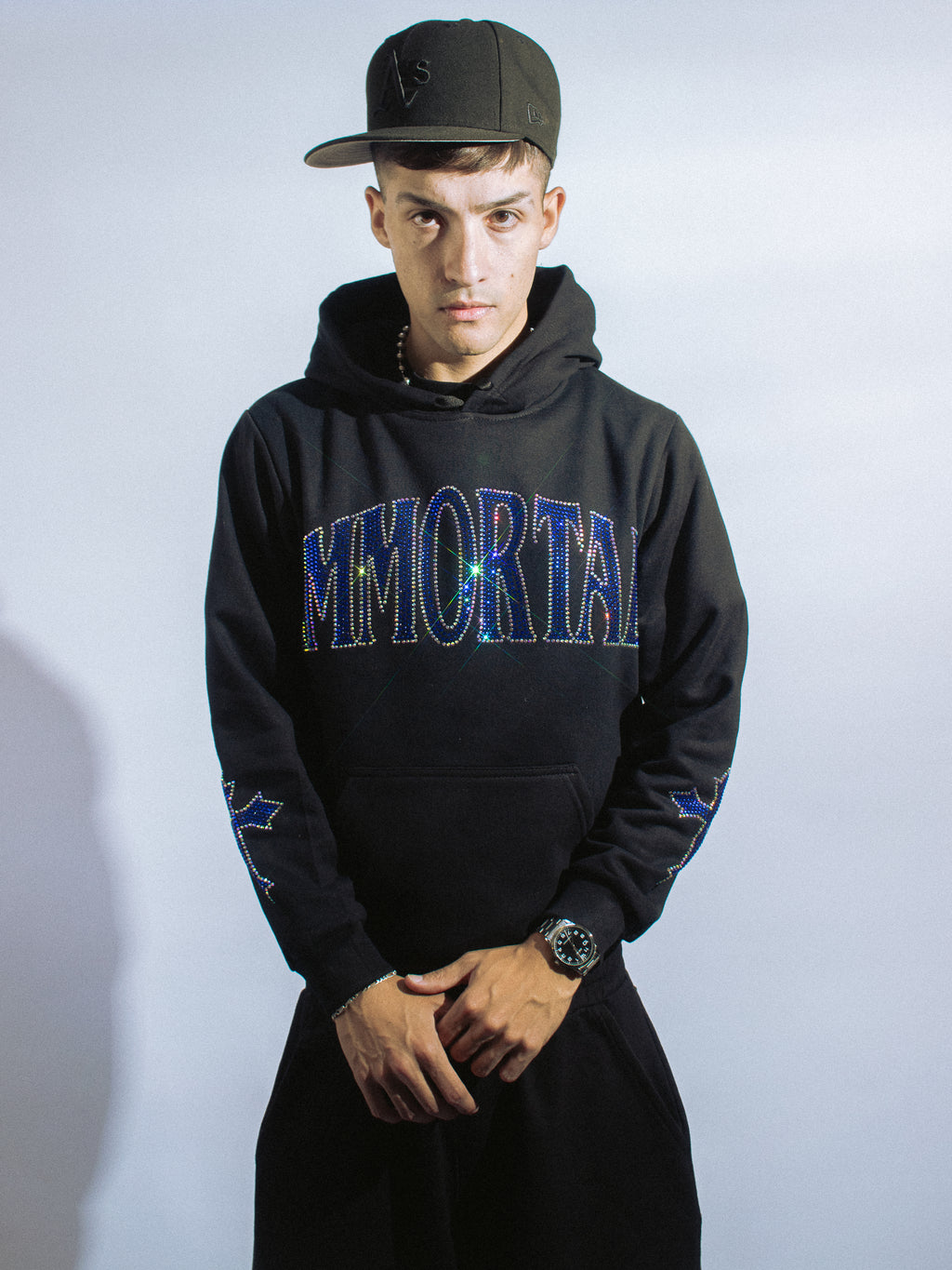 IMMORTAL CRYSTALS SAPPHIRE BLUE HOODIE / ZIP