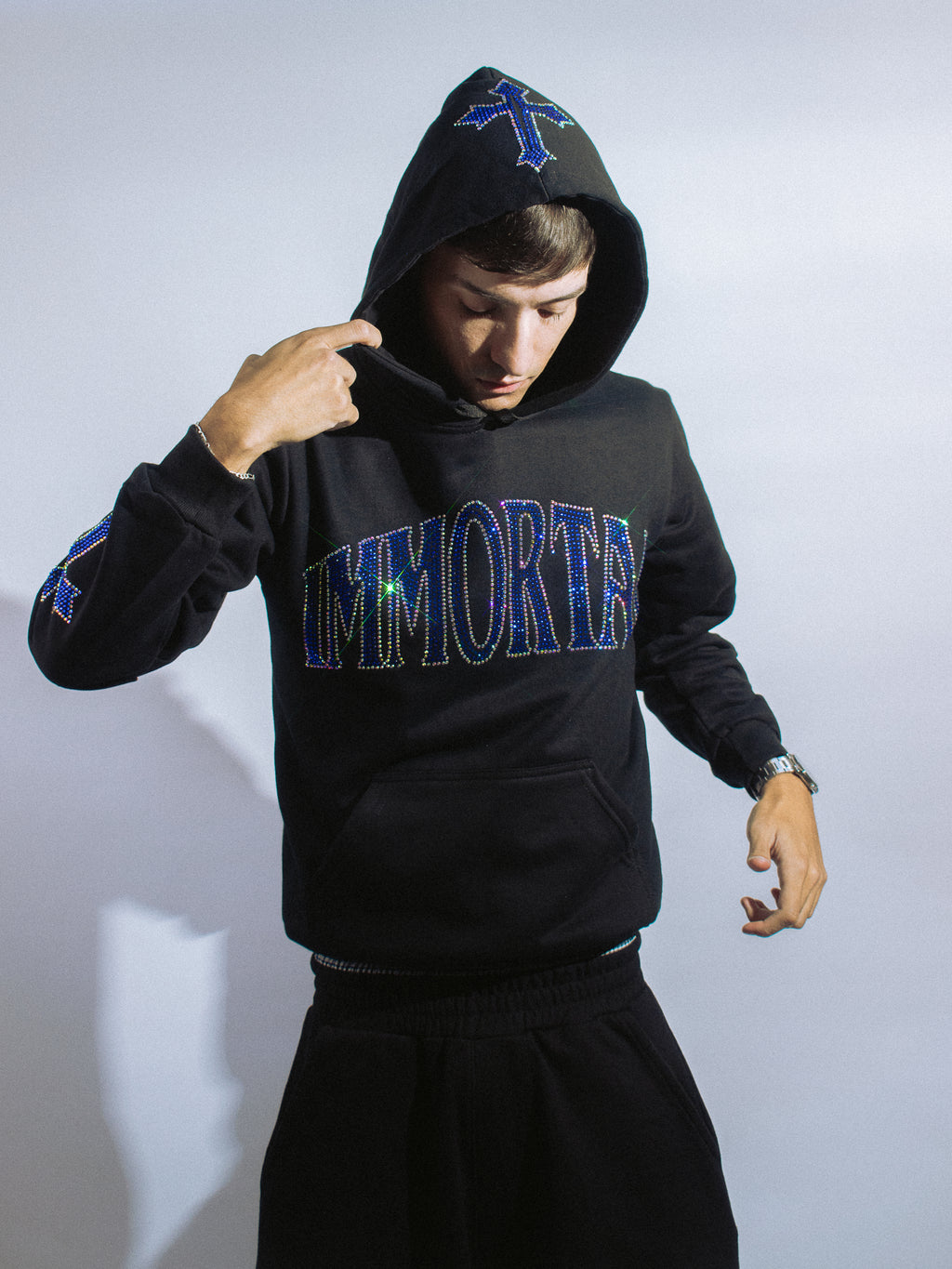 IMMORTAL CRYSTALS SAPPHIRE BLUE HOODIE / ZIP