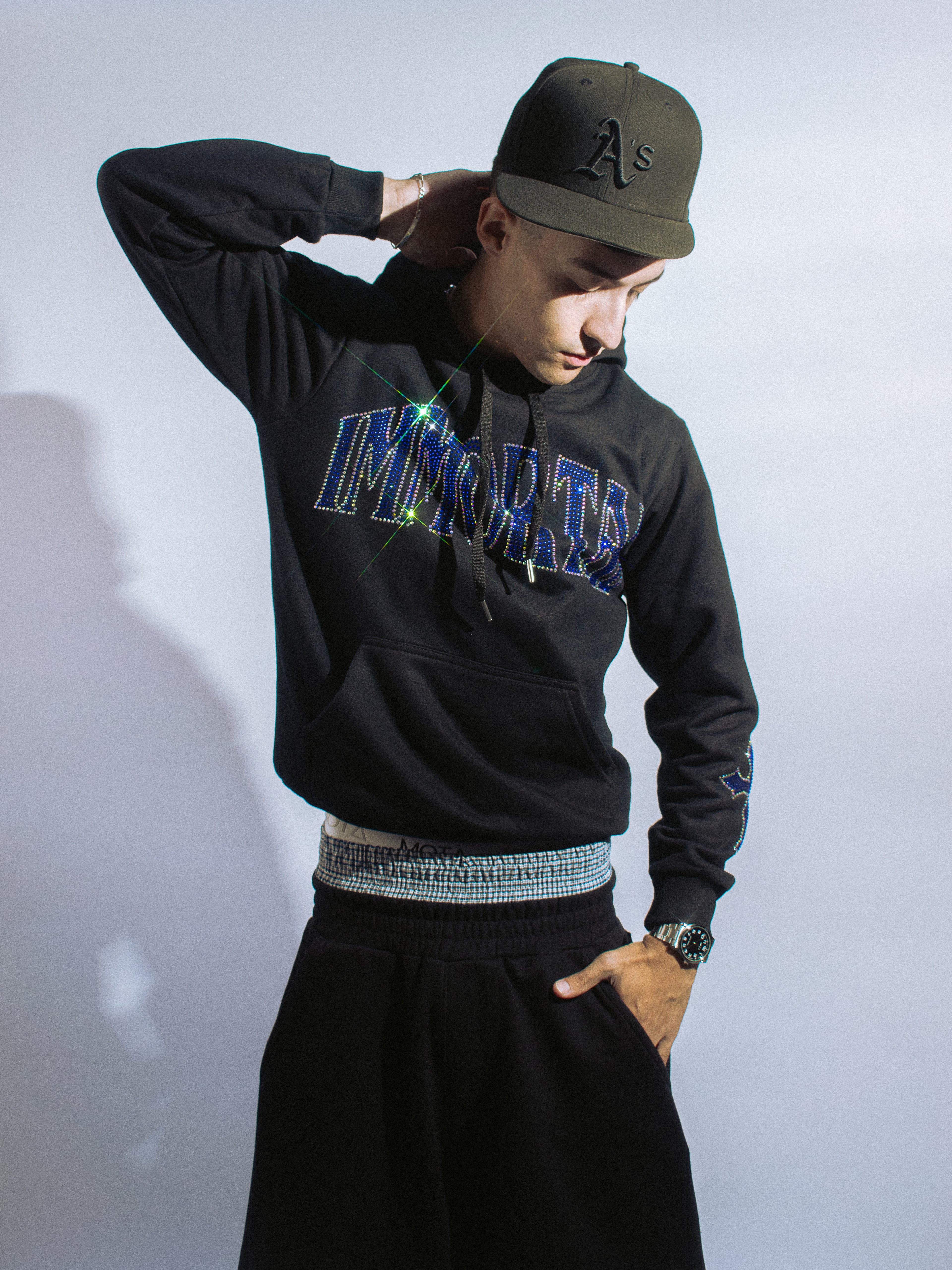 IMMORTAL CRYSTALS SAPPHIRE BLUE HOODIE / ZIP