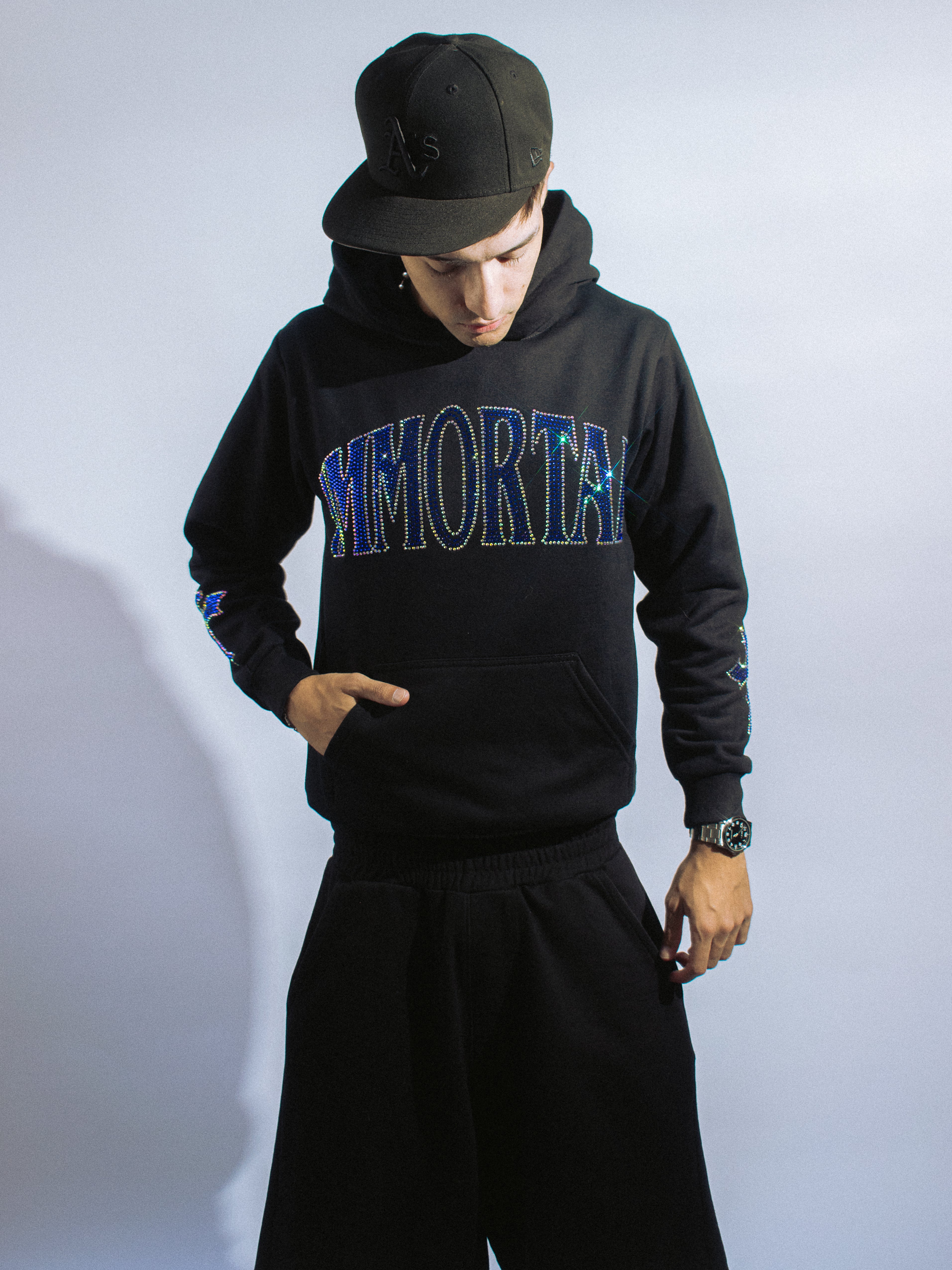IMMORTAL CRYSTALS SAPPHIRE BLUE HOODIE / ZIP