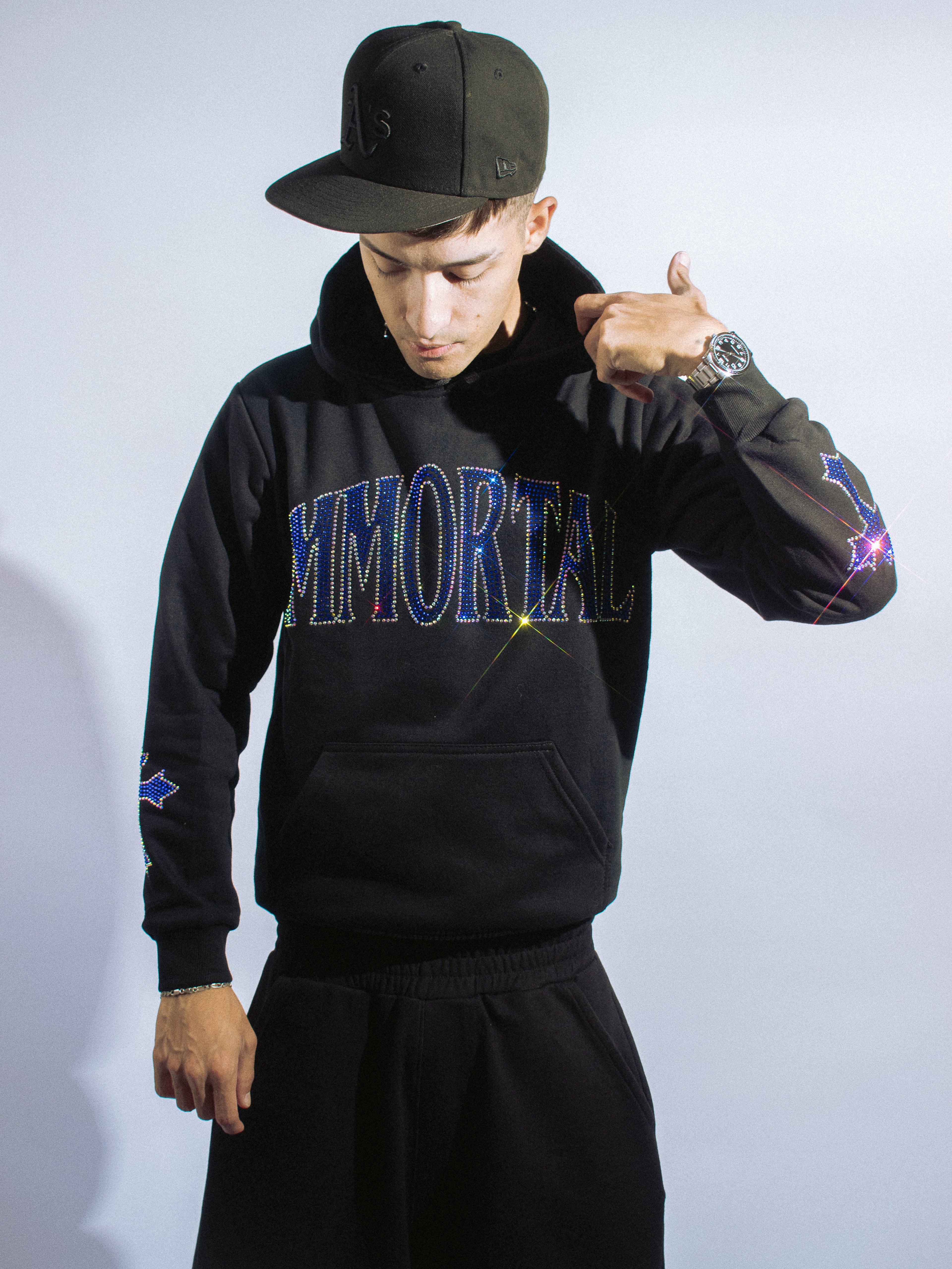 IMMORTAL CRYSTALS SAPPHIRE BLUE HOODIE / ZIP