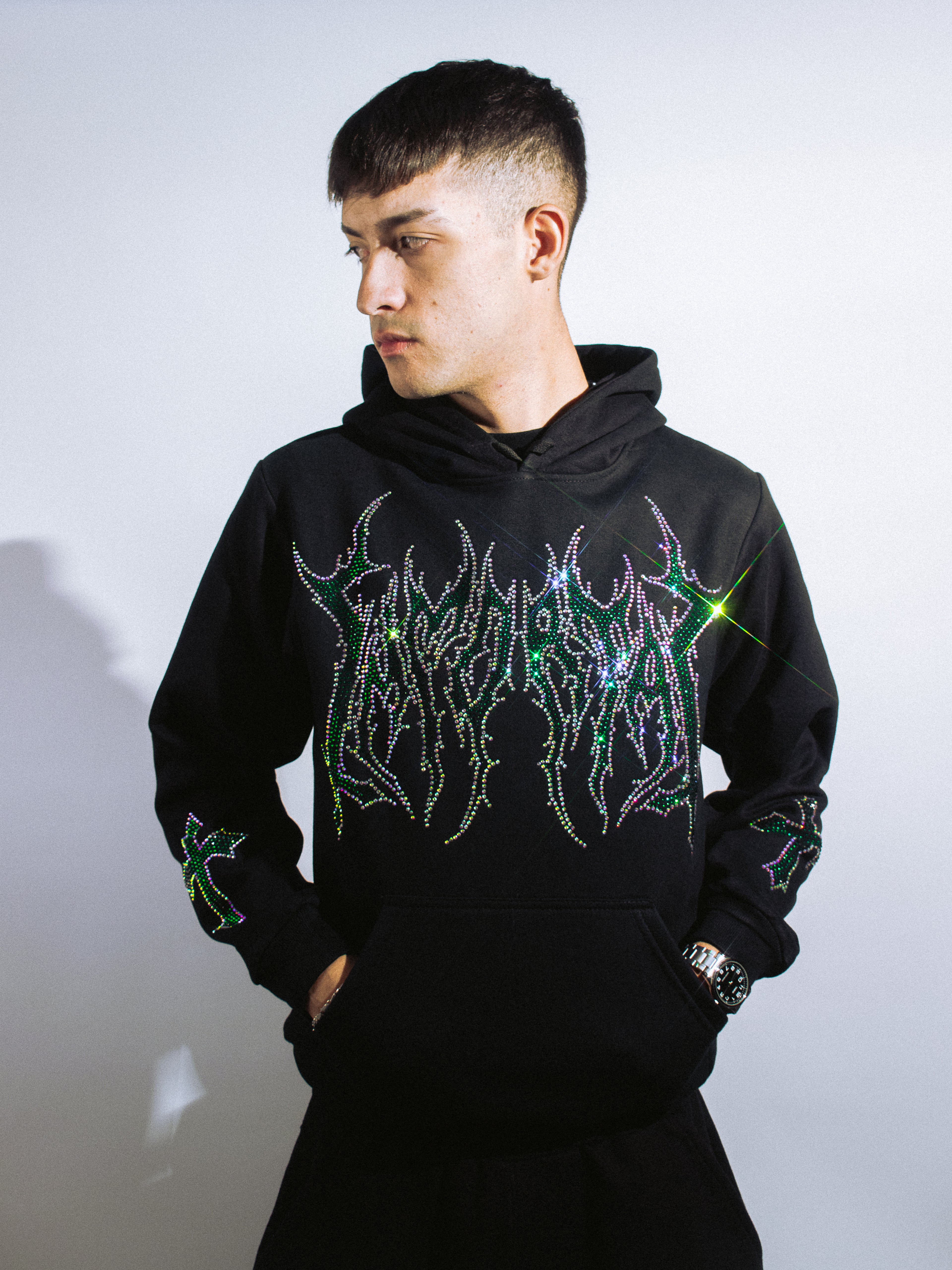 HEAVYGLOOM LEAF GREEN HOODIE / ZIP