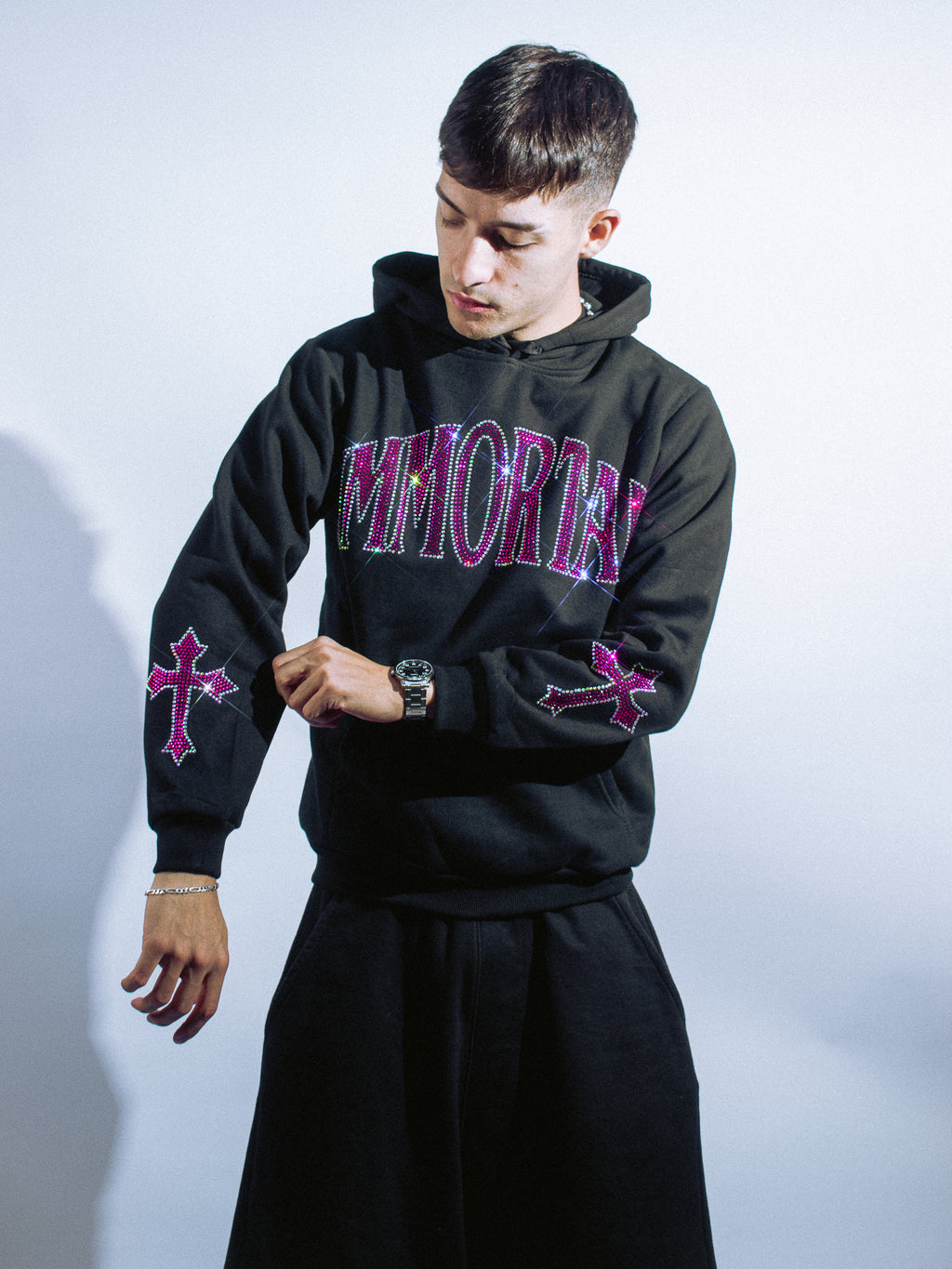 CRYSTALS COTTONCANDY HOODIE / ZIP