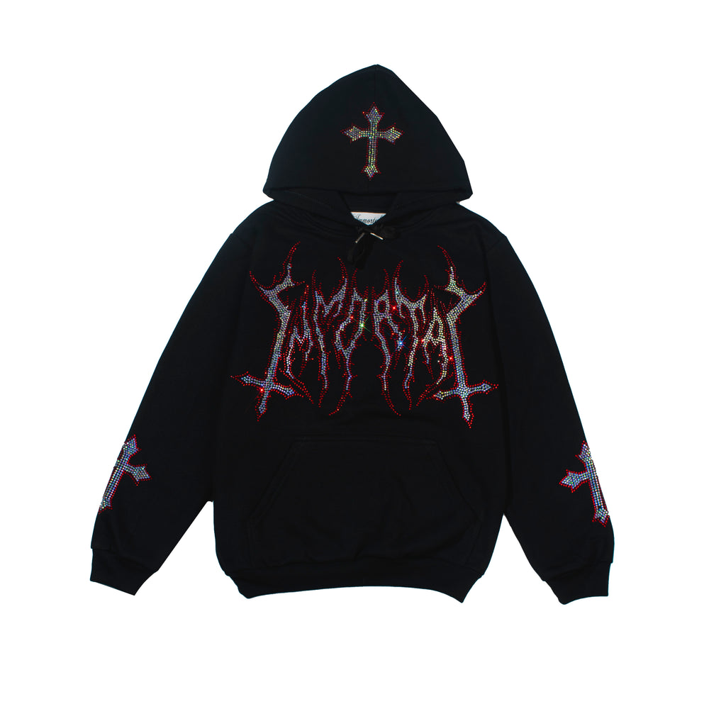 IMMORTAL CRYSTALS HEAVYGLOOM RED DIAMONDS HOODIE