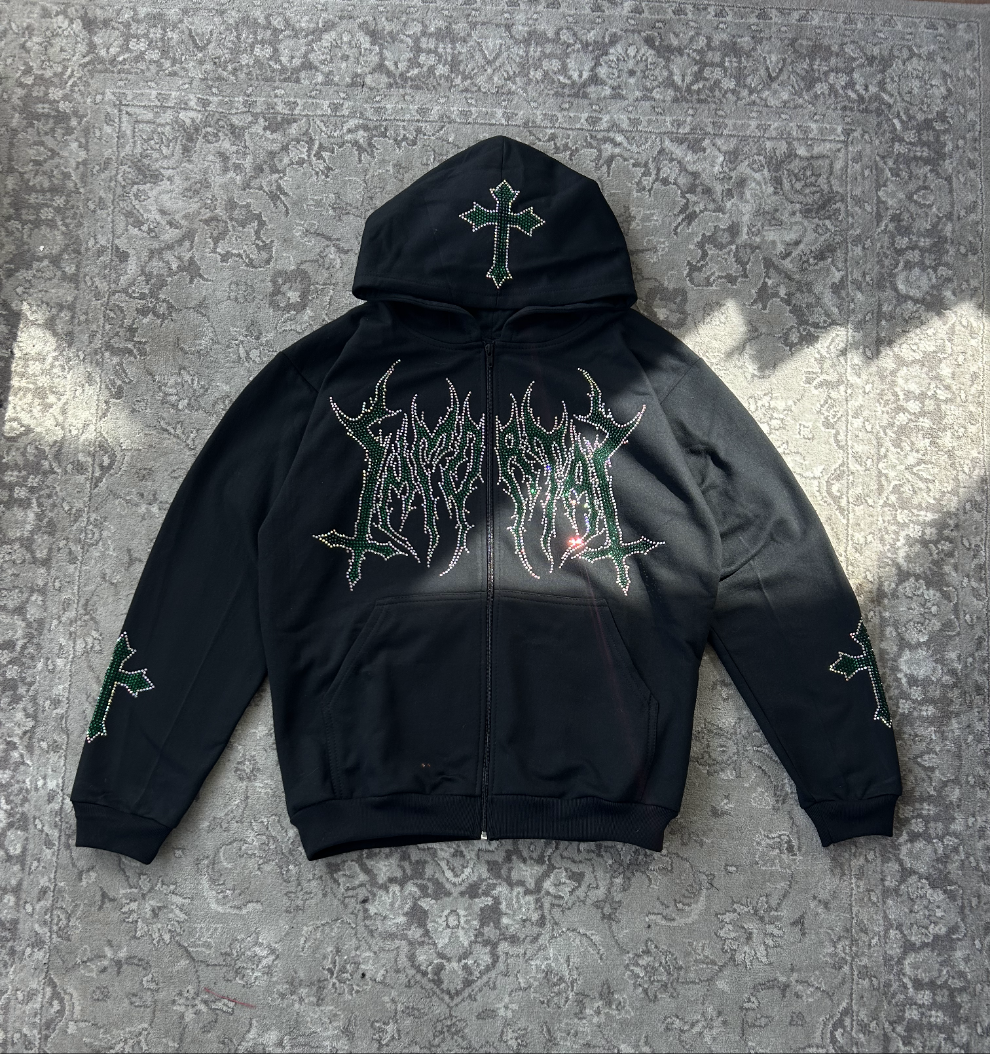 HEAVYGLOOM LEAF GREEN HOODIE / ZIP