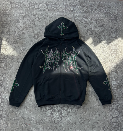 HEAVYGLOOM LEAF GREEN HOODIE / ZIP