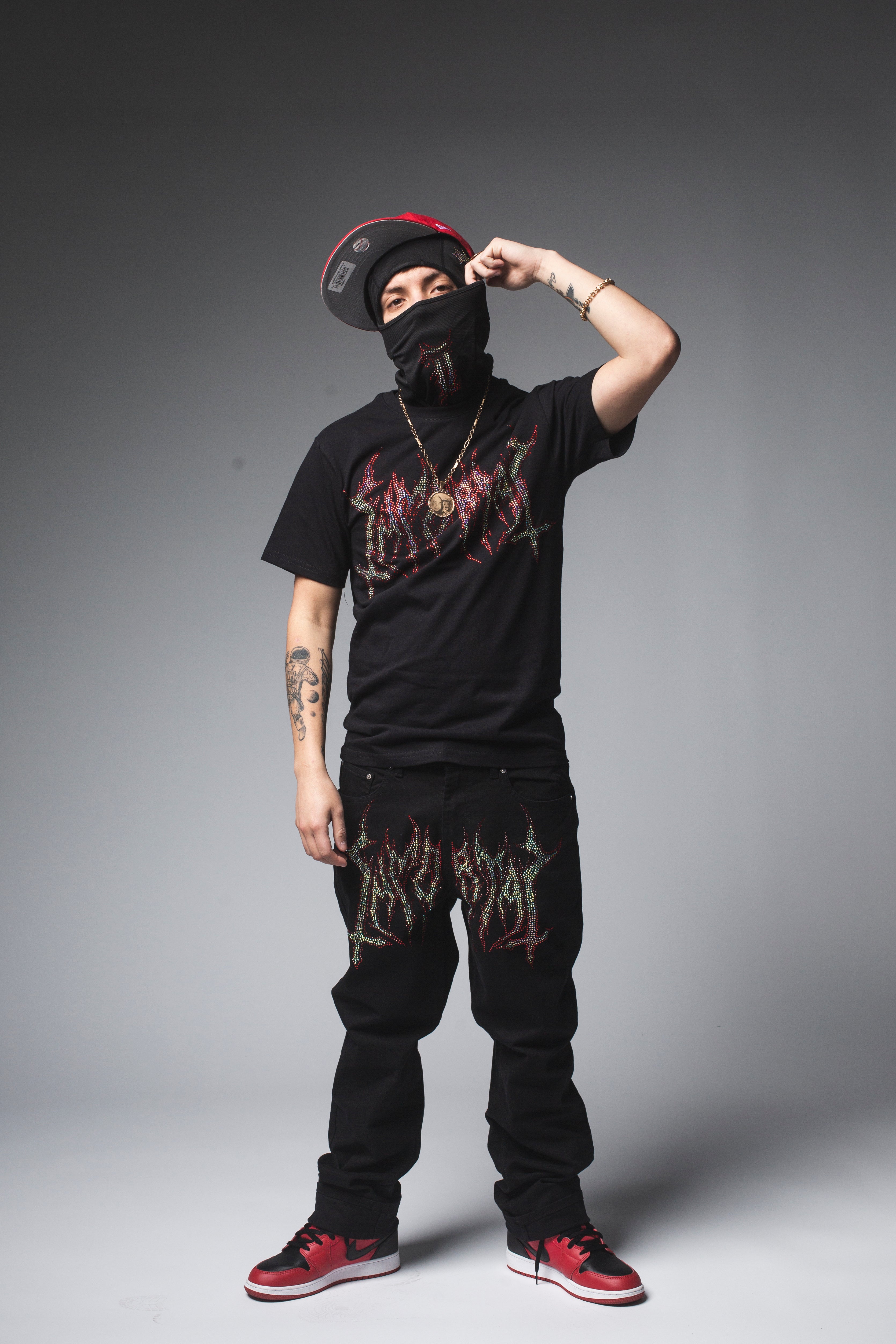 IMMORTAL HEAVYGLOOM CRYSTALS RED DIAMONDS SHIRT