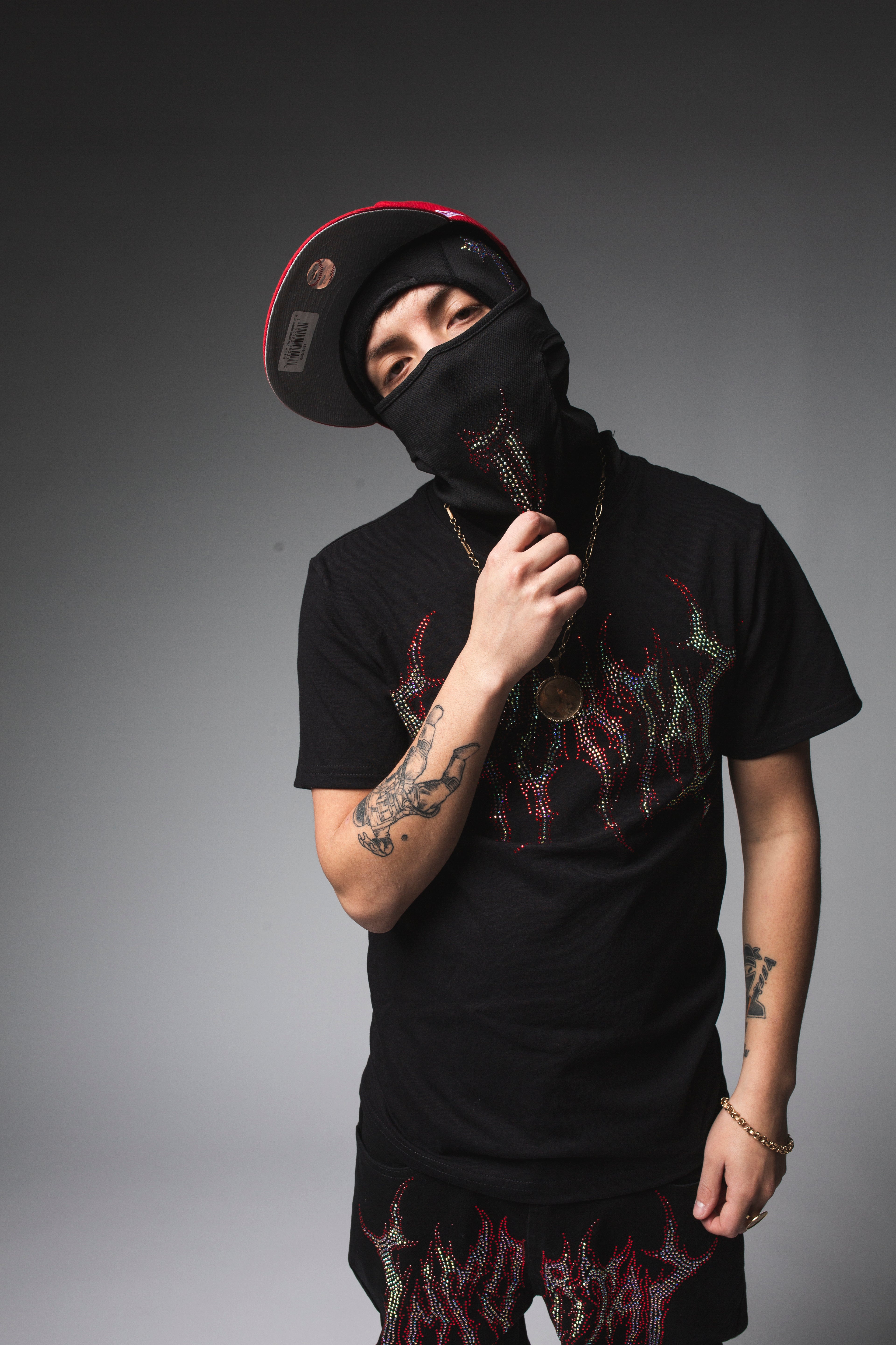 IMMORTAL HEAVYGLOOM CRYSTALS RED DIAMONDS SHIRT