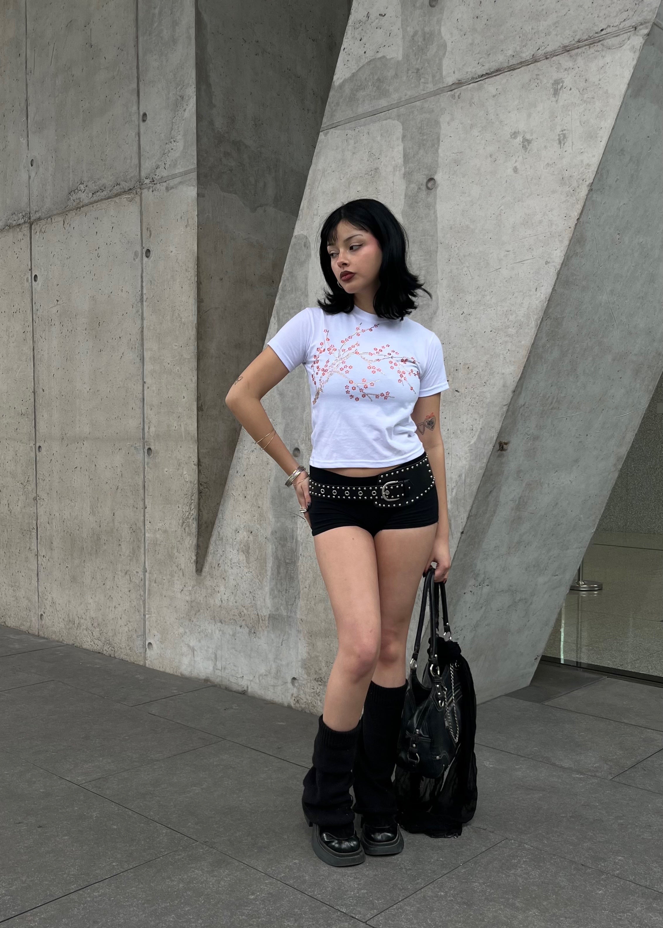 CHERRY BLOSSOM ORANGE BABY TEE