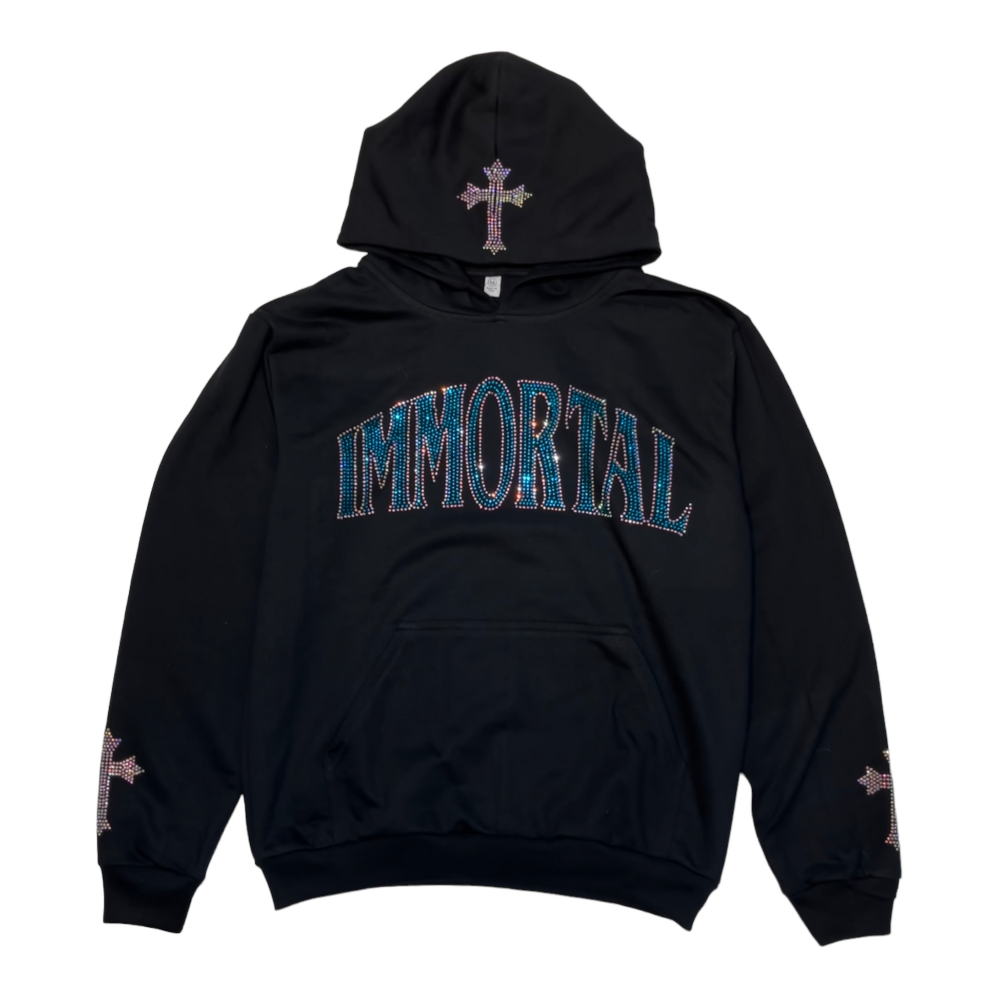IMMORTAL CRYSTALS SAPPHIRE BLUE HOODIE