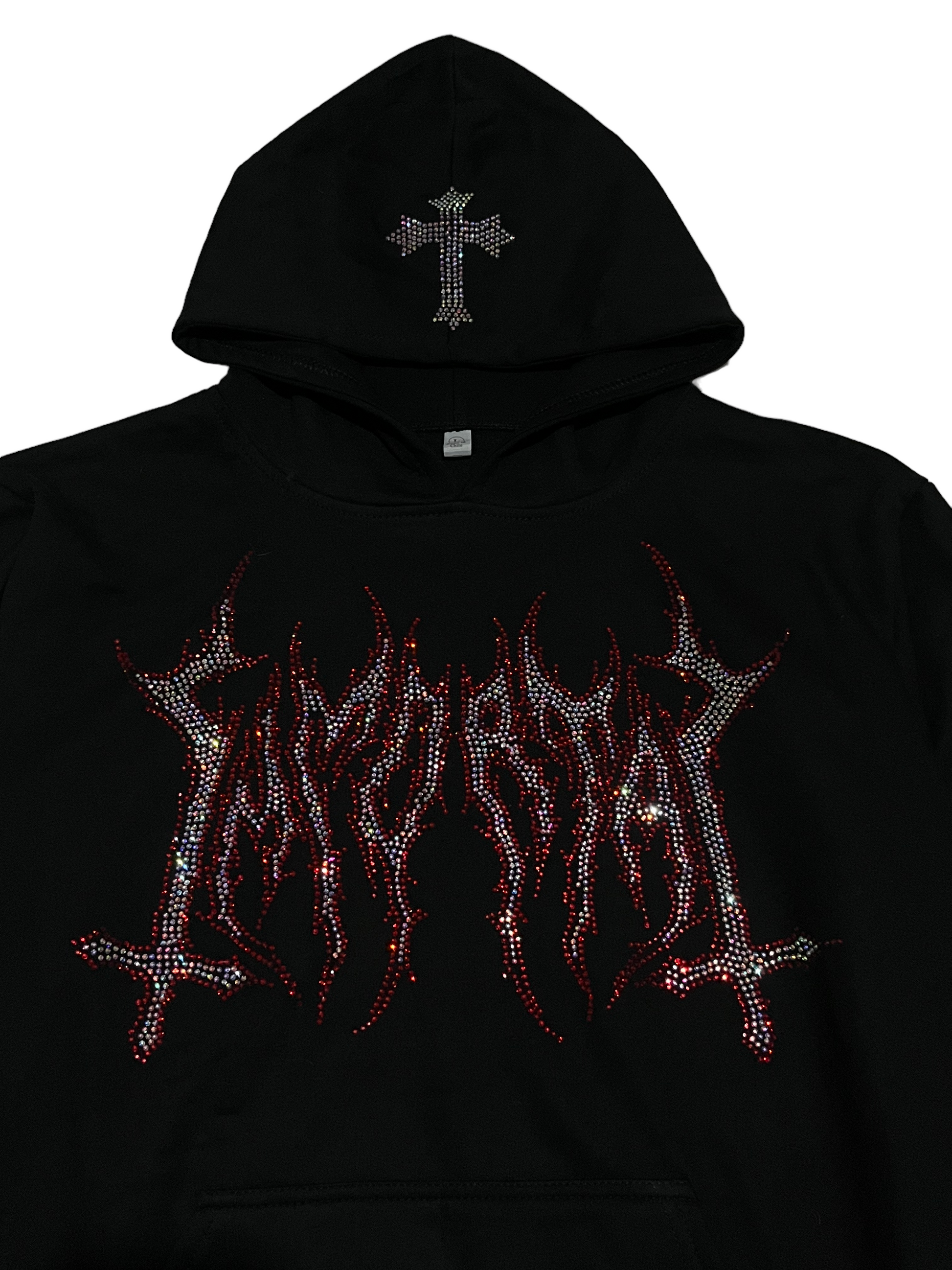 IMMORTAL CRYSTALS HEAVYGLOOM RED DIAMONDS HOODIE