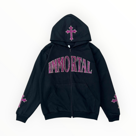 CRYSTALS COTTONCANDY HOODIE / ZIP