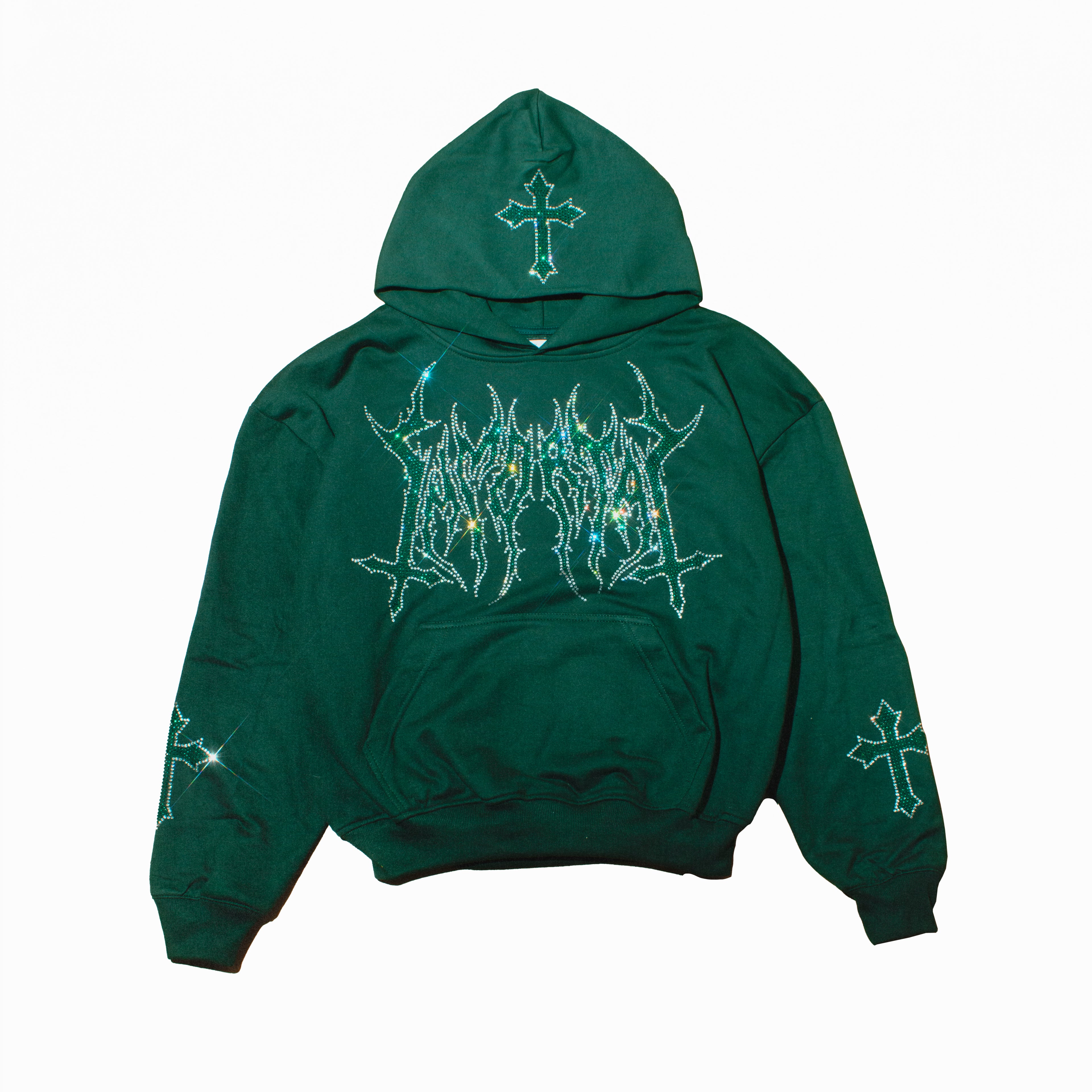 HEAVYGLOOM BOXY HOODIE GREEN